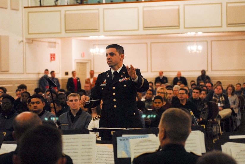 Army Reserve band mentors youth at Valley Forge Military Academy