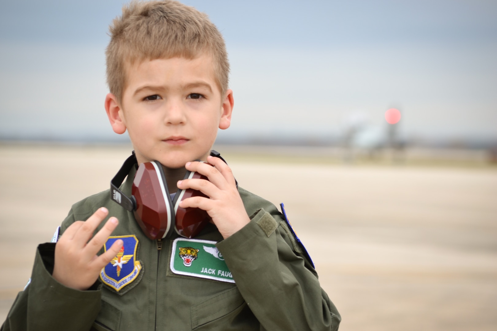 Jack Faught participated in Joint Base San Antonio’s Pilot for a Day program Dec. 12, 2019 at JBSA-Randolph. The Pilot for a Day program supports children with lifelong disabilities, providing them a once-in-a-lifetime experience in the life of a U.S. Air Force pilot by accompanying them through various units on base packed with personalized pilot experiences.
