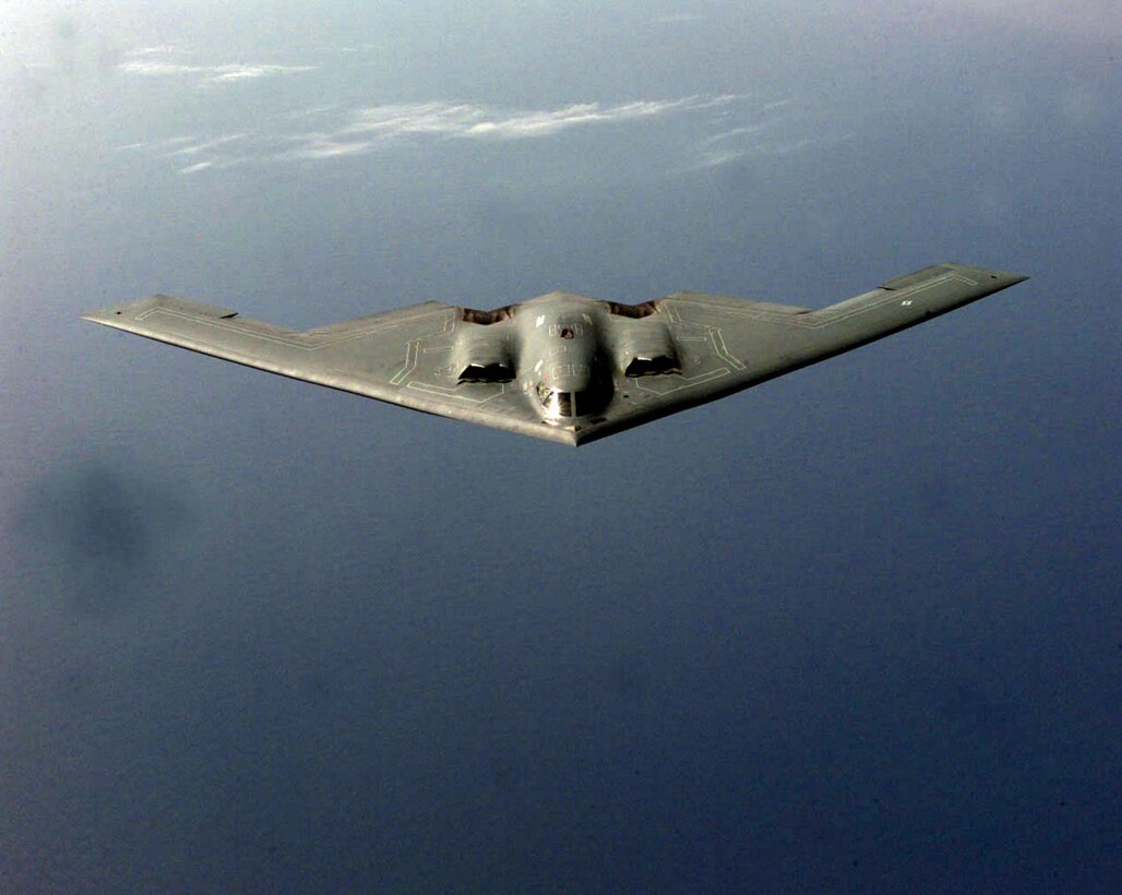 B-2 flying during OAF
