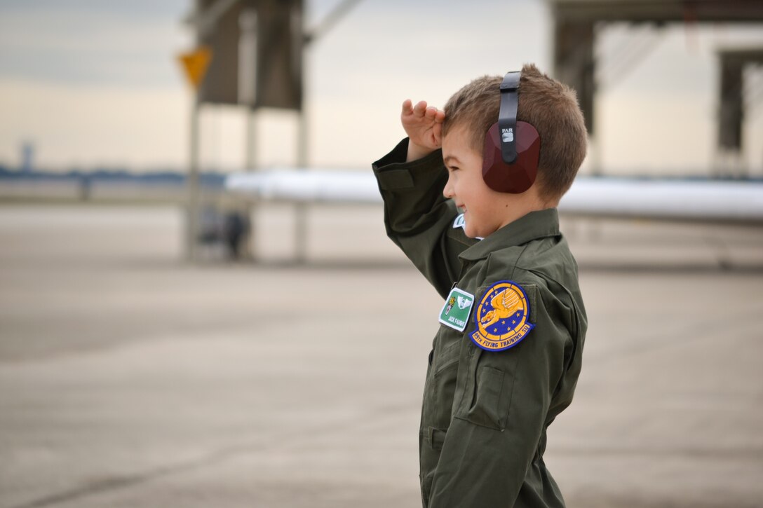 Jack Faught participated in Joint Base San Antonio’s Pilot for a Day program Dec. 12, 2019 at JBSA-Randolph. The Pilot for a Day program supports children with lifelong disabilities, providing them a once-in-a-lifetime experience in the life of a U.S. Air Force pilot by accompanying them through various units on base packed with personalized pilot experiences.