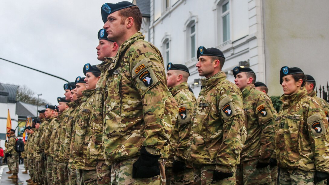 101st Airborne Division visits Bastogne and Ardennes, Belgium