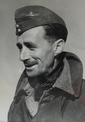 This photo, taken in 1939, shows Wing Commander Richard Kellett, 149 Squadron pilot, during his time at RAF Mildenhall, England, during World War II. Kellett was the lead pilot in a combined force of Wellington bombers from RAF Mildenhall, RAF Feltwell and RAF Honington, which carried out daylight bombing raids during the Battle of Heligoland Bight, Germany, Dec. 18, 1939. The Battle of Heligoland Bight was the first named battle of World War II. (Courtesy photo)