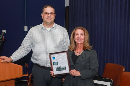 NNSY DisABILITY Awareness Committee ERG Chairperson Daniel Freeh and Guest Speaker Dr. Debbie Pfeiffer from Virginia School for the Deaf and the Blind.