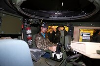 Dorchester students visit Army Reserve maintenance facility