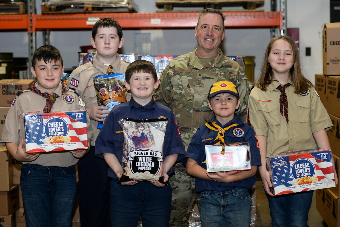 Wright-Patt Receives BSA Popcorn Donation