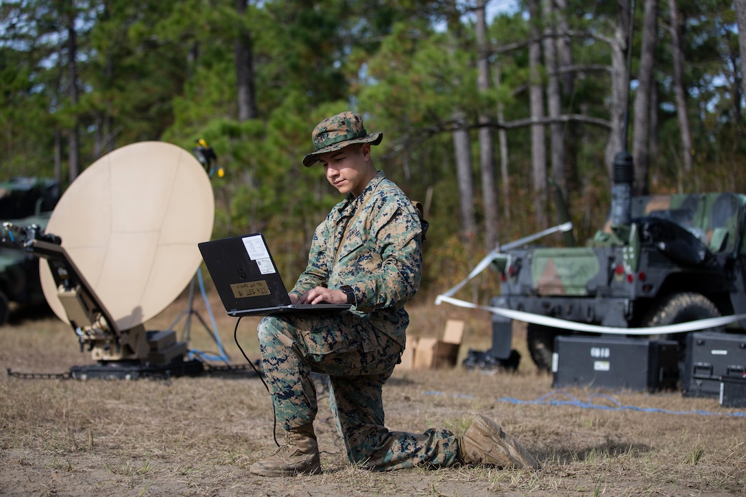 According to his leadership, Perez assumed the role of the unit's supply chief as a Corporal, and he and his section received a mission capable rating during a recent inspection on both consumer level supply and financial management. “The path forward never stops and neither should you,” Perez said regarding leadership. (U.S. Marine Corps photo by Cpl. Tiana Boyd.)