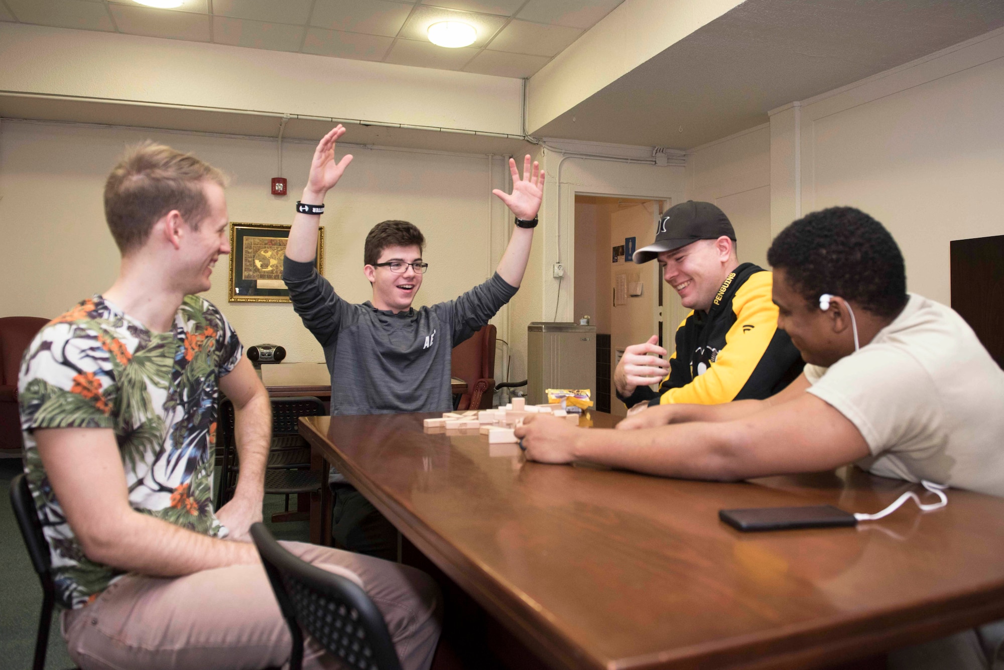 Image of Airmen playing game