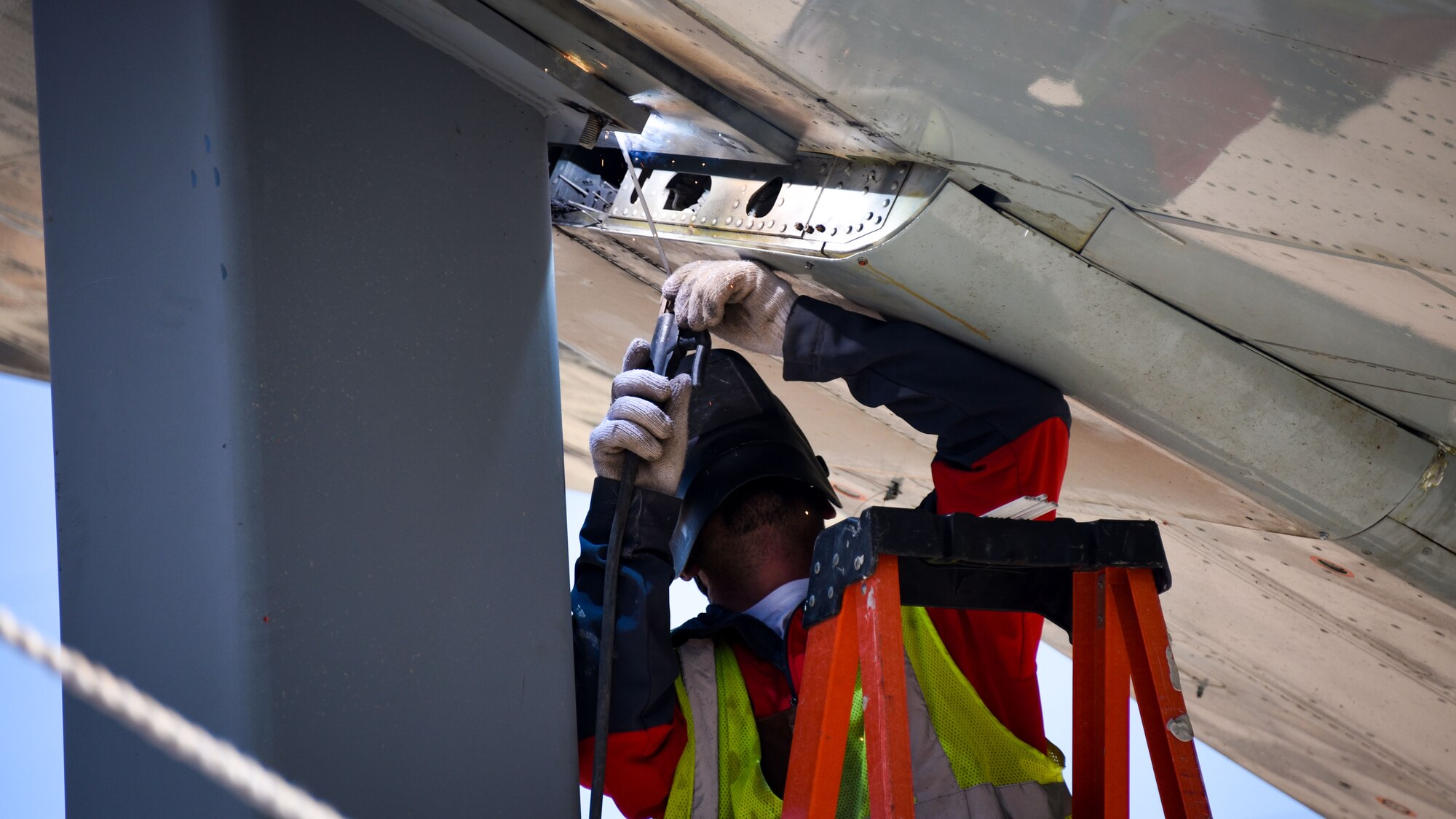 T-38 Talon static display installed at Sheppard AFB Main Gate