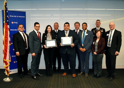 The ESGR Patriot Award was presented to two employees with PNC Financial Services Group during a ceremony Dec. 17.