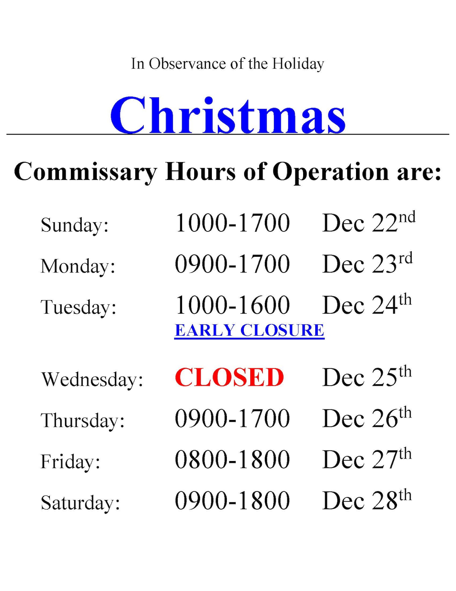 Commissaries offer deep savings for the holidays > Laughlin Air Force