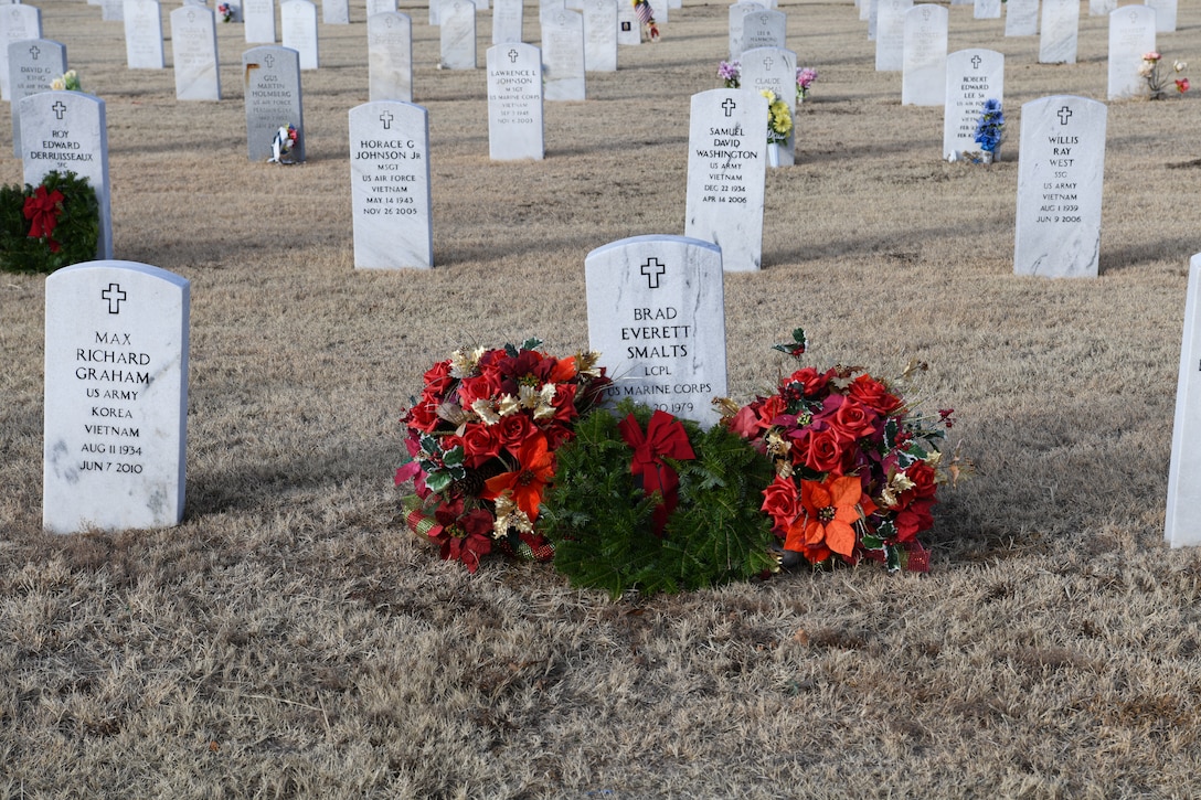 Wreaths Across America ceremony at the Altus City Cemetery.
