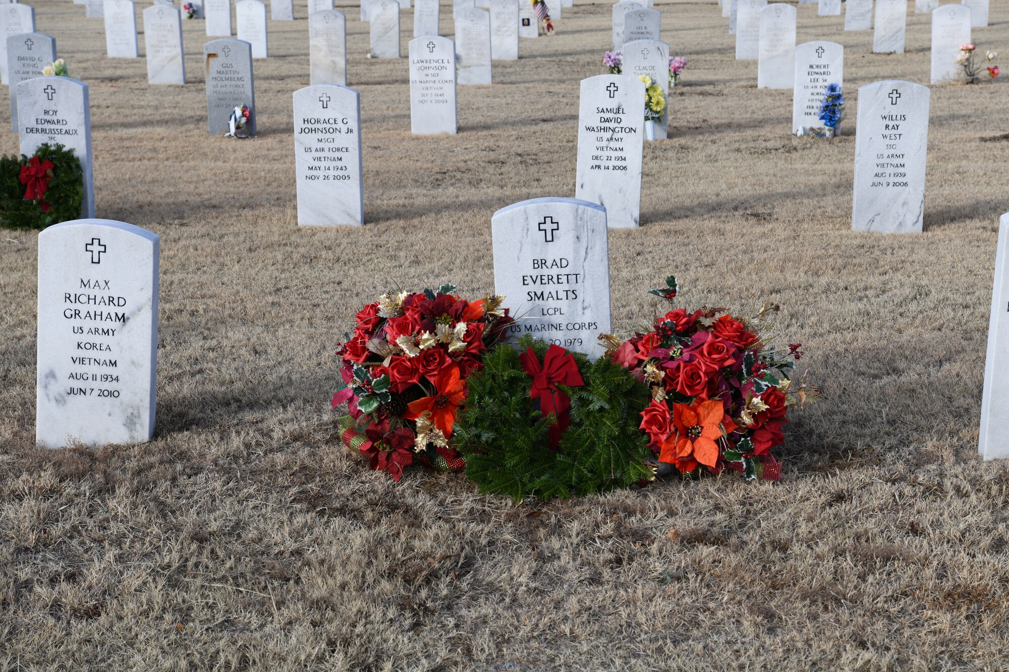 Wreaths Across America ceremony at the Altus City Cemetery.