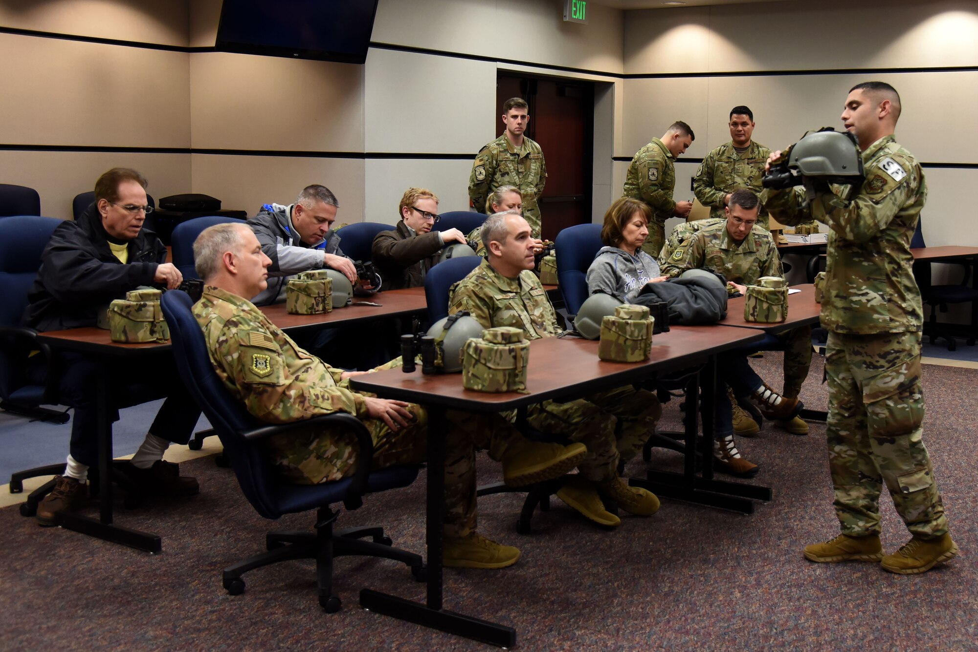 Honorary Commanders visit the U.S. Air Force Expeditionary Center