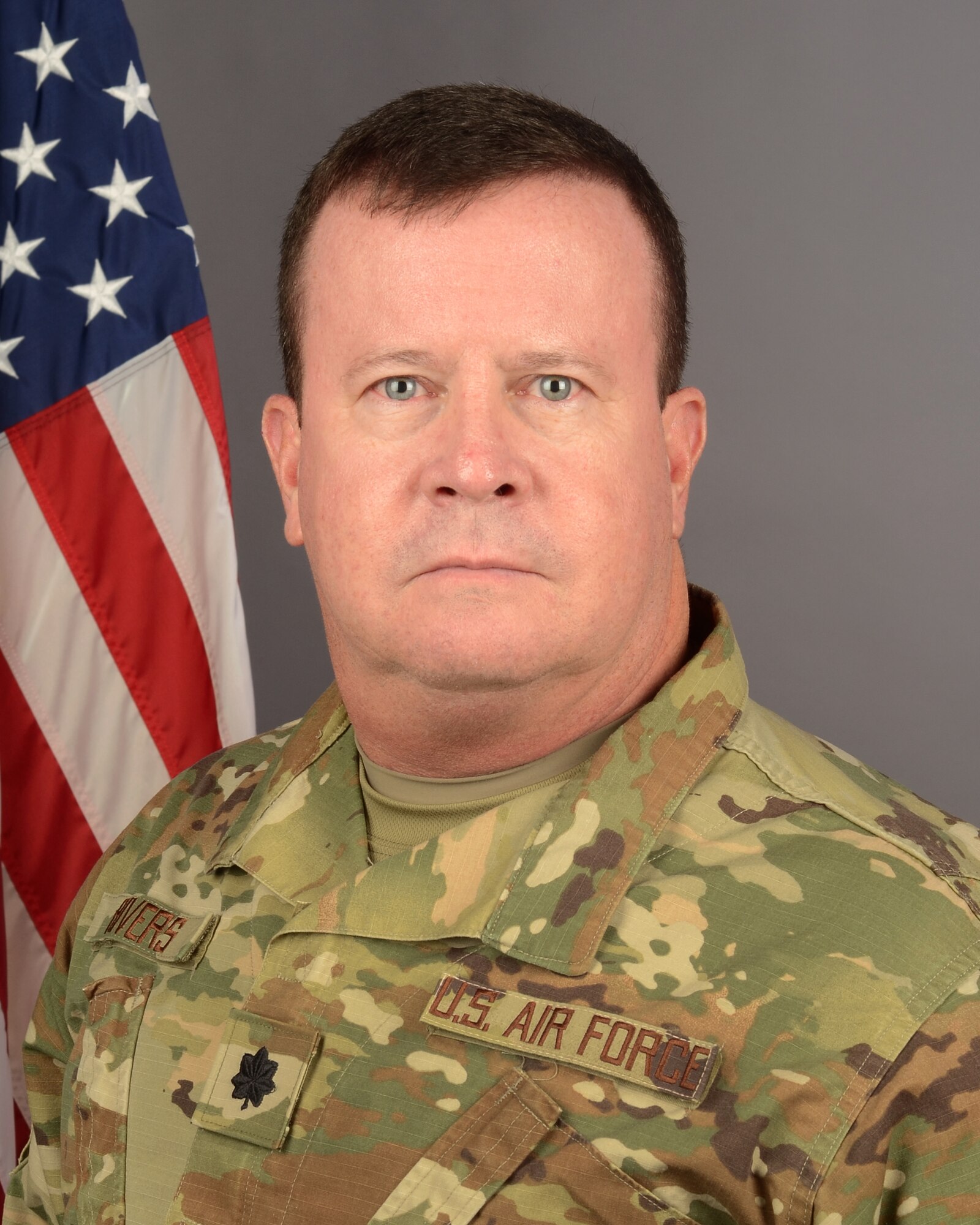 Portrait of U.S. Air Force Lt. Col. Wade Rivers, commander of the 169th Communications Squadron at McEntire Joint National Guard Base, S.C., Nov. 26, 2019.
