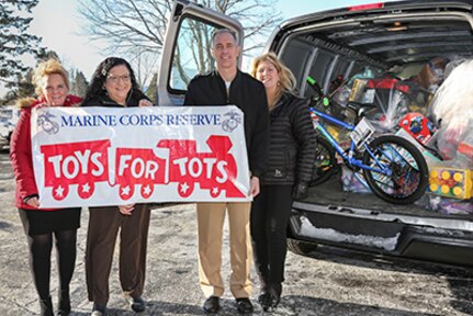 NUWC employees spread holiday cheer through Toys for Tots