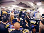 USS Ross hosts Thanksgiving dinner for ESPS Reina Sofia Sailors