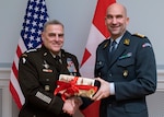 Chairman of the Joint Chiefs of Staff General Mark A. Milley meets with Switzerland Chief of the Armed Forces Lt. Gen. (select) Thomas Süssli in Bern, Switzerland, December 18, 2019. During the meeting, the two senior military leaders discussed mutual security interests between Switzerland and the United States.