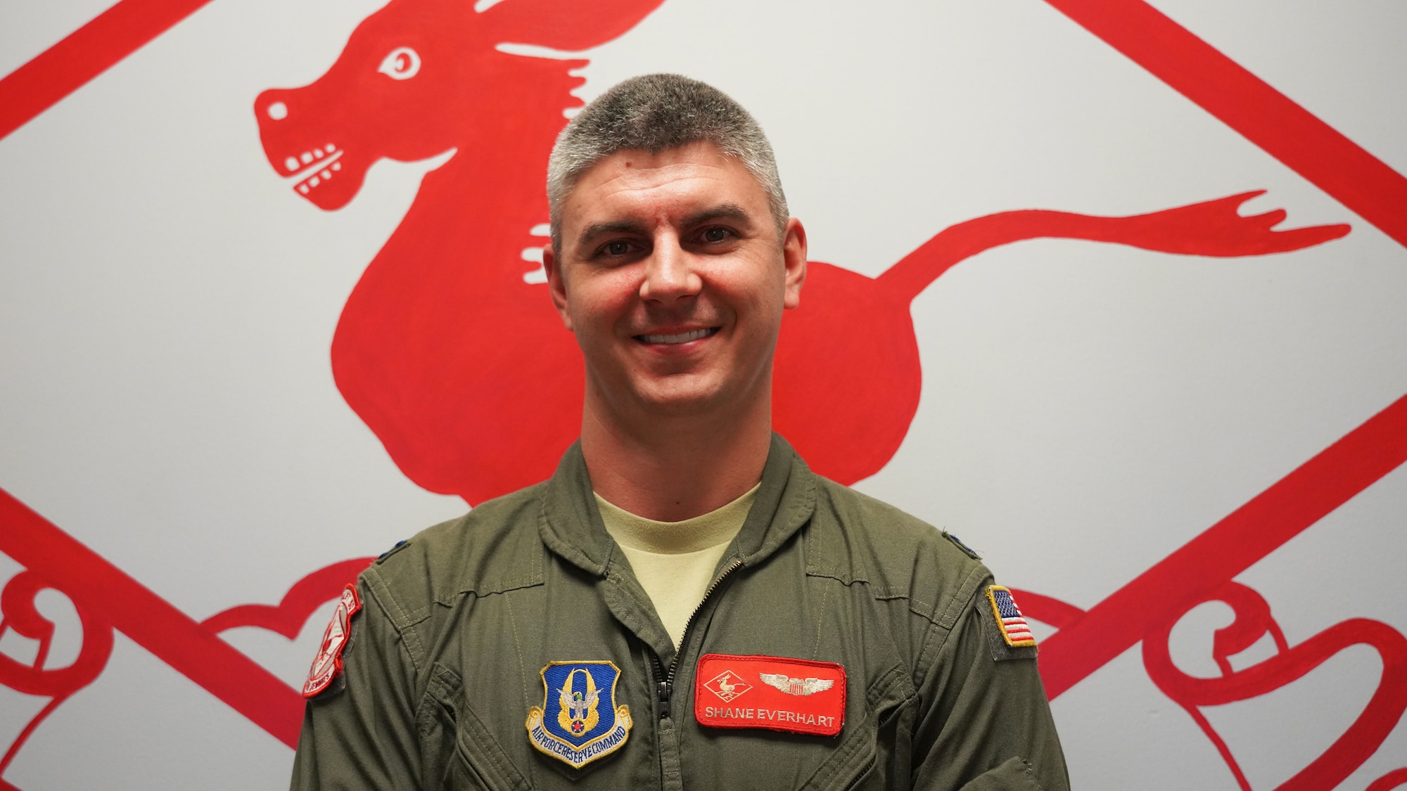 Capt. Shane Everhart, 815th Airlift Squadron chief of tactics, poses for a photo Dec. 7, 2019 at Keesler Air Force Base, Miss. Everhart was selected as the 403rd Wing’s third quarter award winner in the company grade officer category. (U.S. Air Force photo by Tech. Sgt. Christopher Carranza)