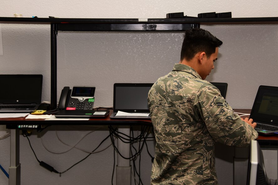 Airman reimages computers
