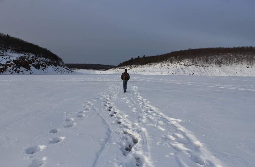 USACE maintains 1800 acres of federal property at F.E. Walter Dam. The project provides numerous recreational opportunities including ice fishing in winter months.