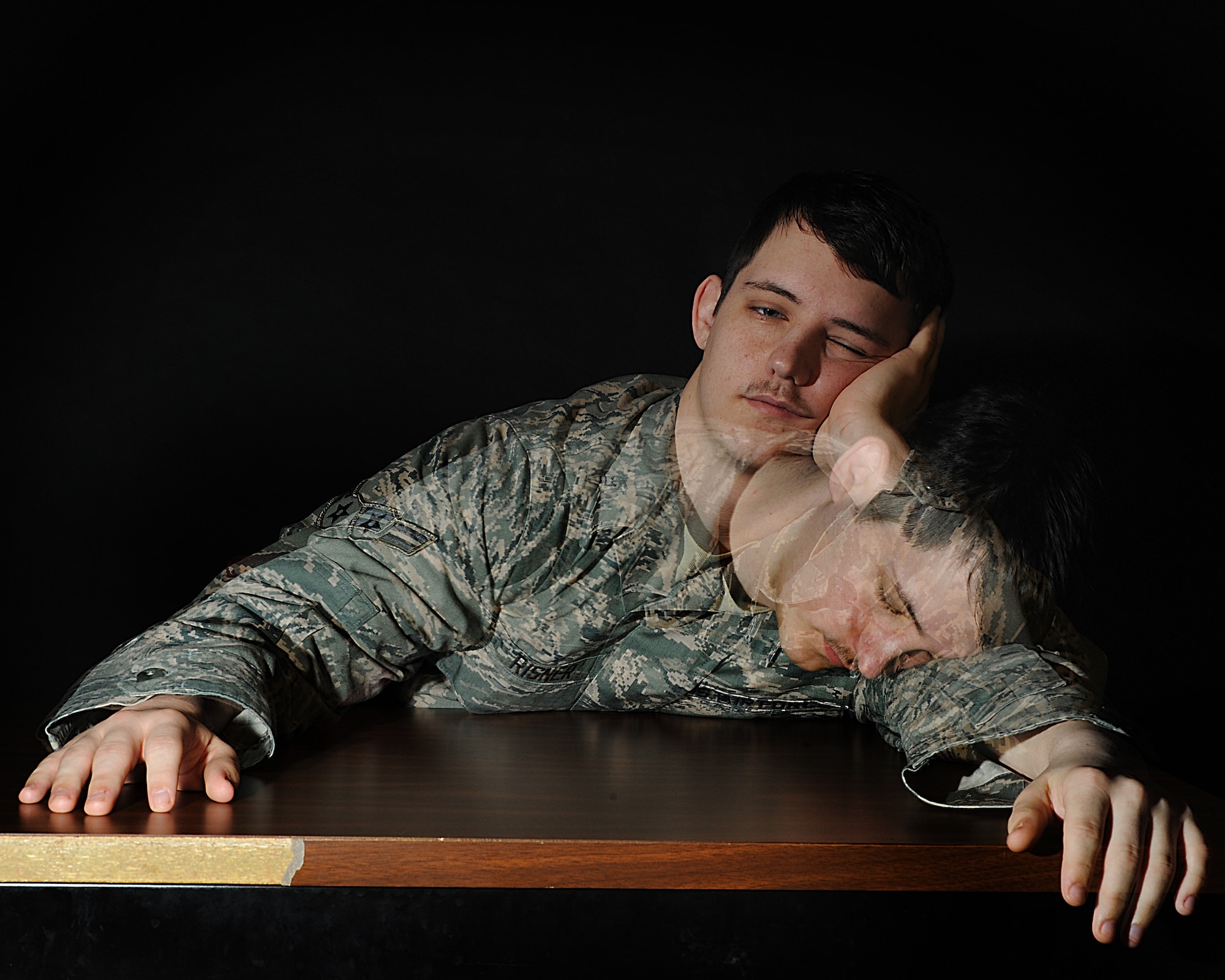 Sleepy airman photo