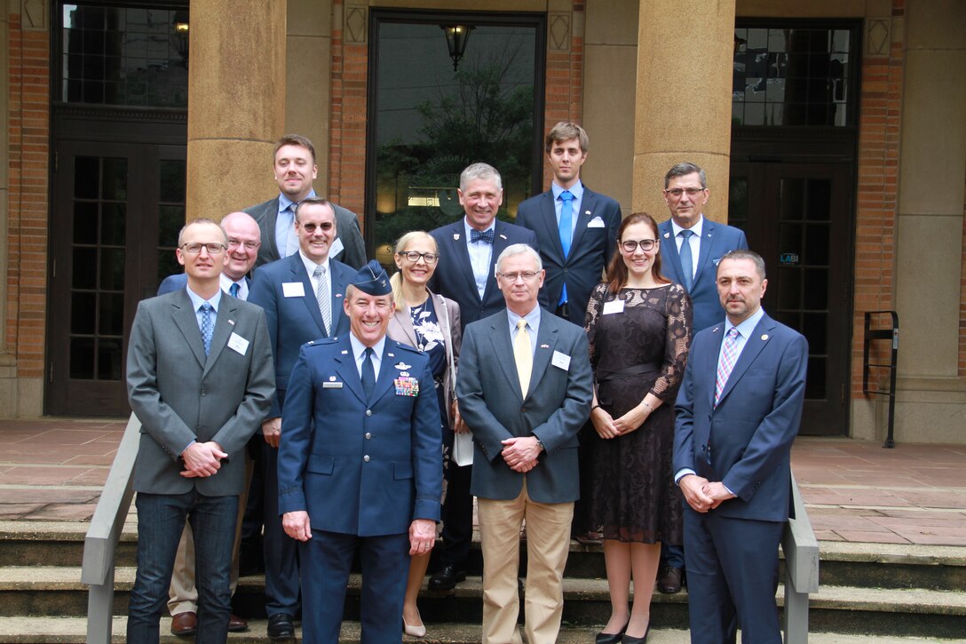 Photo of delegates standing together