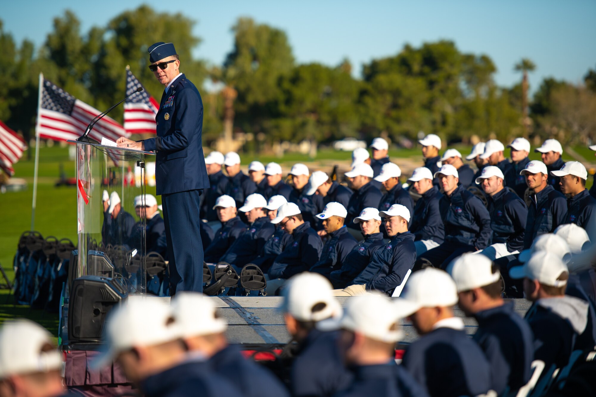 56th FW CC speaks at Patriot All-America