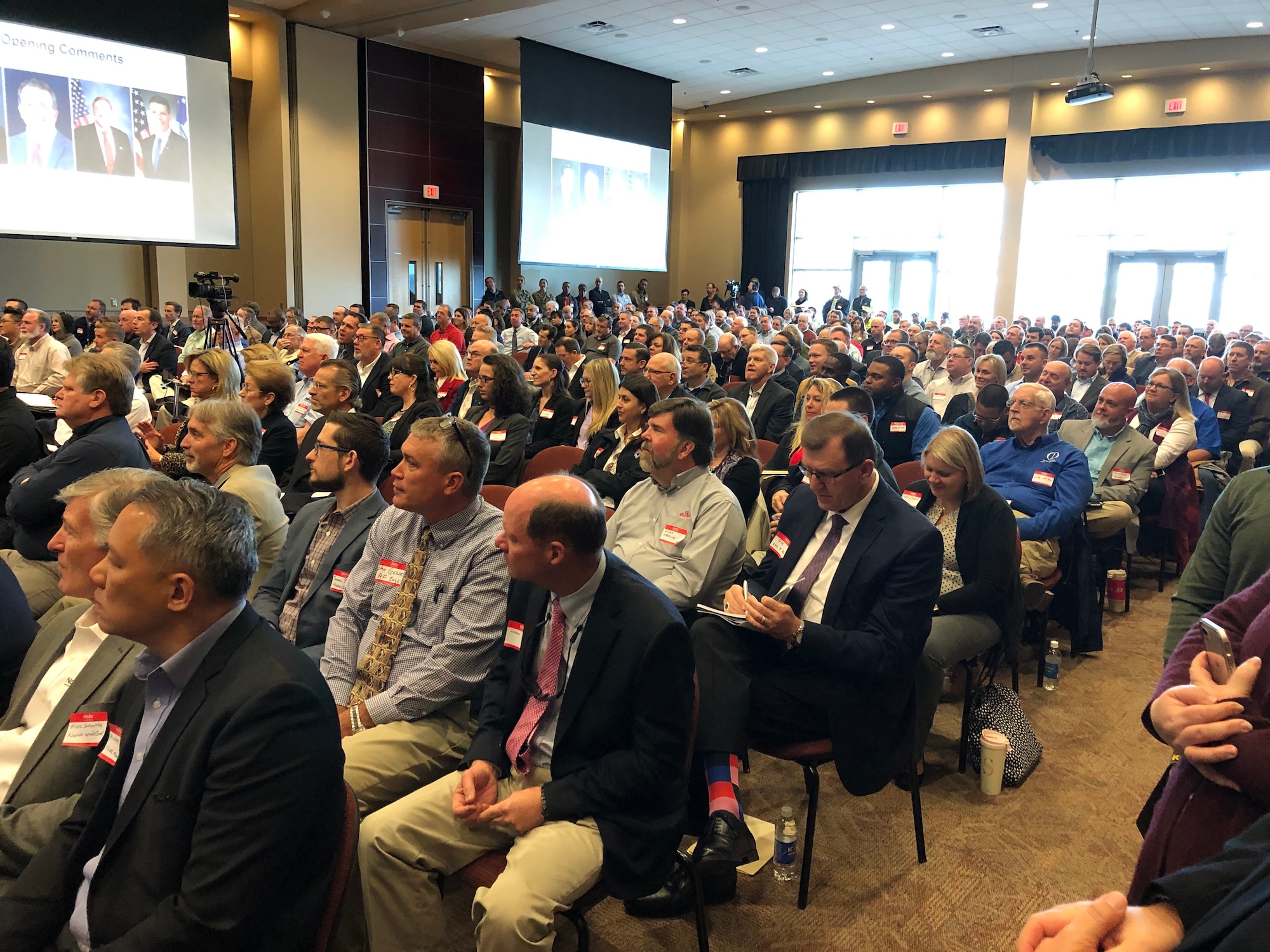 Air Force leaders met with professionals from construction and other industries to begin rebuild of Tyndall AFB.