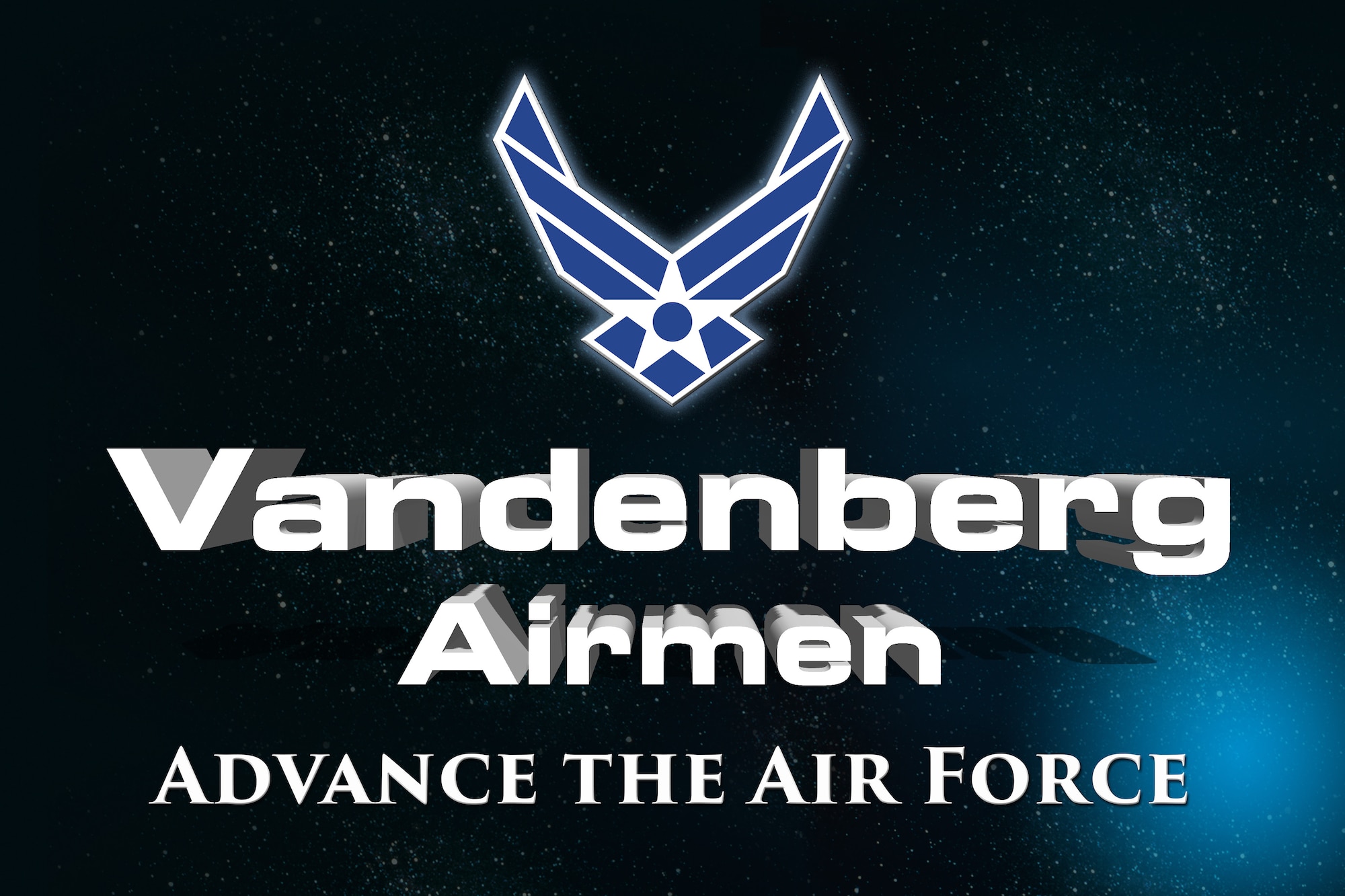 Vandenberg Airmen advance the Air Force at Vandenberg Air Force Base, Calif. Feb. 1, 2019. (U.S. Air Force graphic by Steven Heuring)