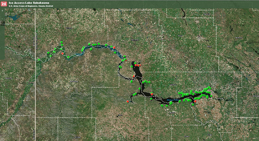 New Ice Fishing Access Map Available For Lake Sakakawea And Lake