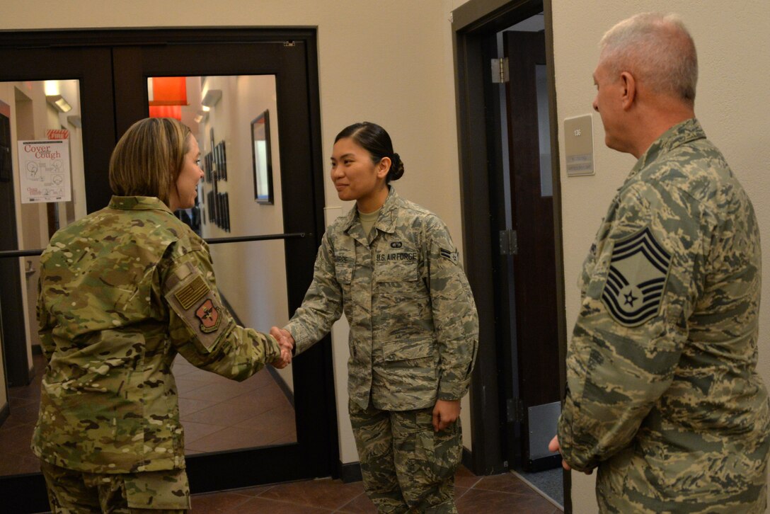 AETC's CMSgt Gudgel visits Sheppard