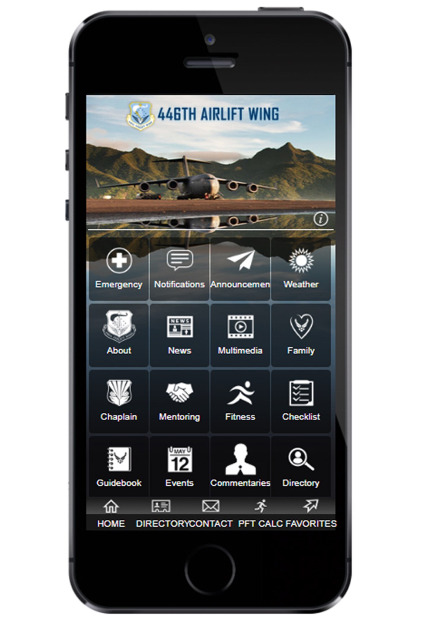 Simulated screen of the new 'Rainier' Wing app.  (Courtesy photo)