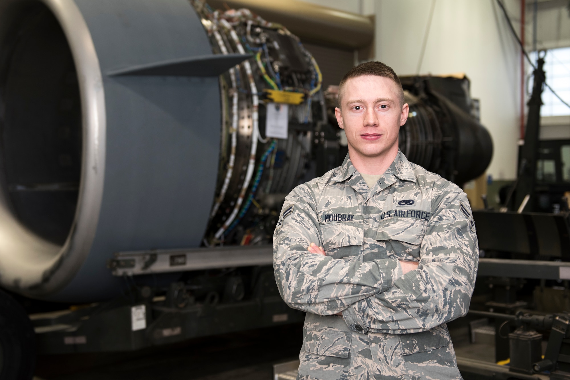 Airman 1st Class David Moubray is an aerospace propulsion specialist for the 167th Airlift Wing and is the wing's Airman Spotlight for February 2019.(U.S> Air National Guard photo by Senior Master Sgt. Emily Beightol-Deyerle)