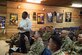 Richard Williams, U.S. Army South Sexual Harassment/Assault Response and Prevention Program manager, briefs leaders about the roles, responsibilities and expectations involved with his program at Soto Cano Air Base, Honduras, Jan. 15, 2019.