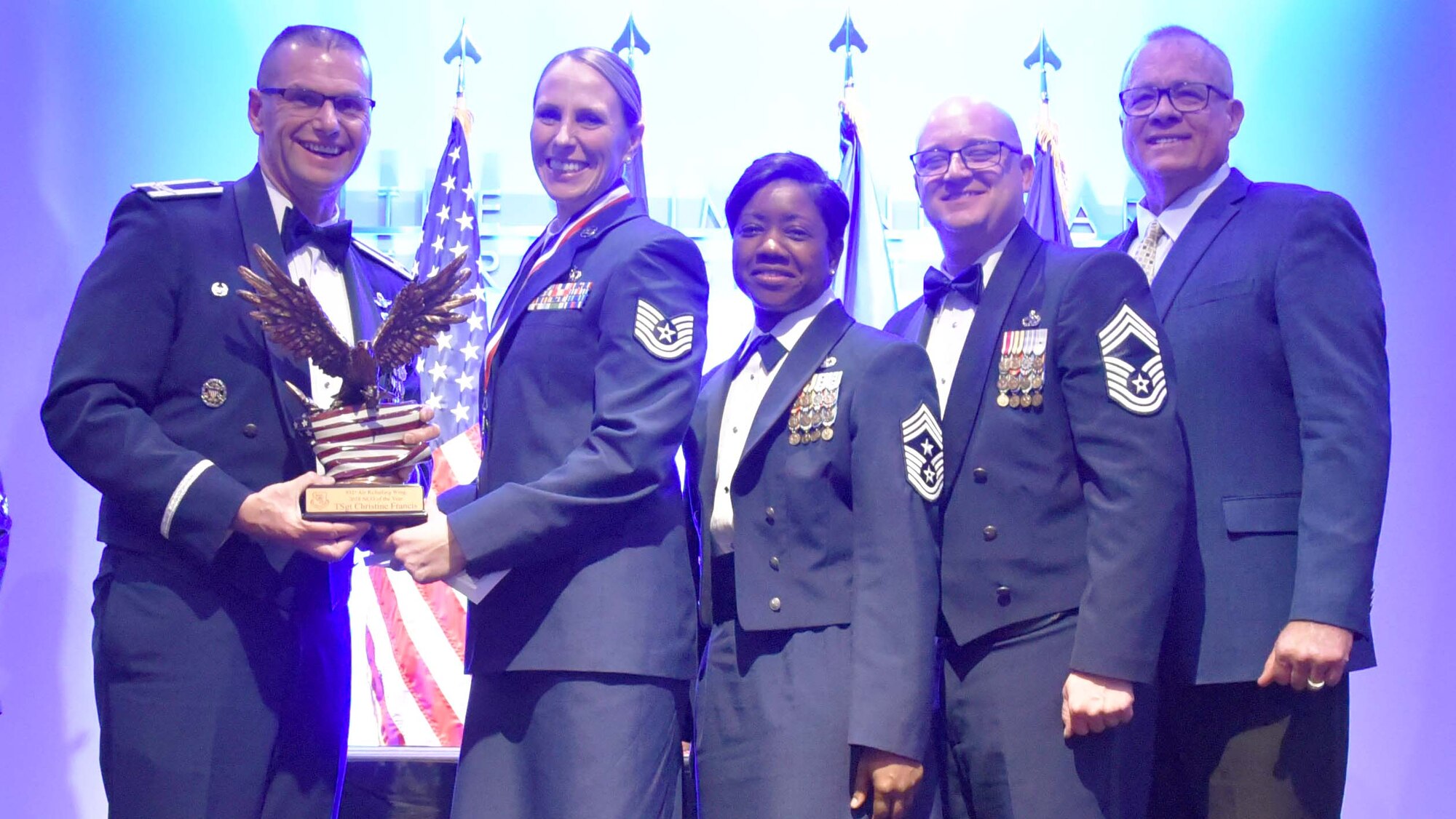 Winner, NCO of the Year, Tech. Sgt. Christine Francis, 931st Operations Support Squadron.