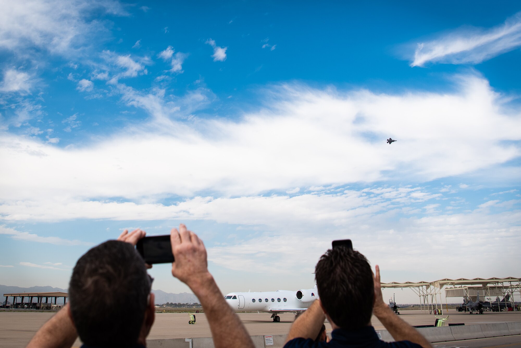 Capt. Andrew “Dojo” Olson, F-35A Lightning II Demo Team commander and pilot, practices the new F-35 demonstration, Jan. 31, 2019 at Luke Air Force Base, Ariz.