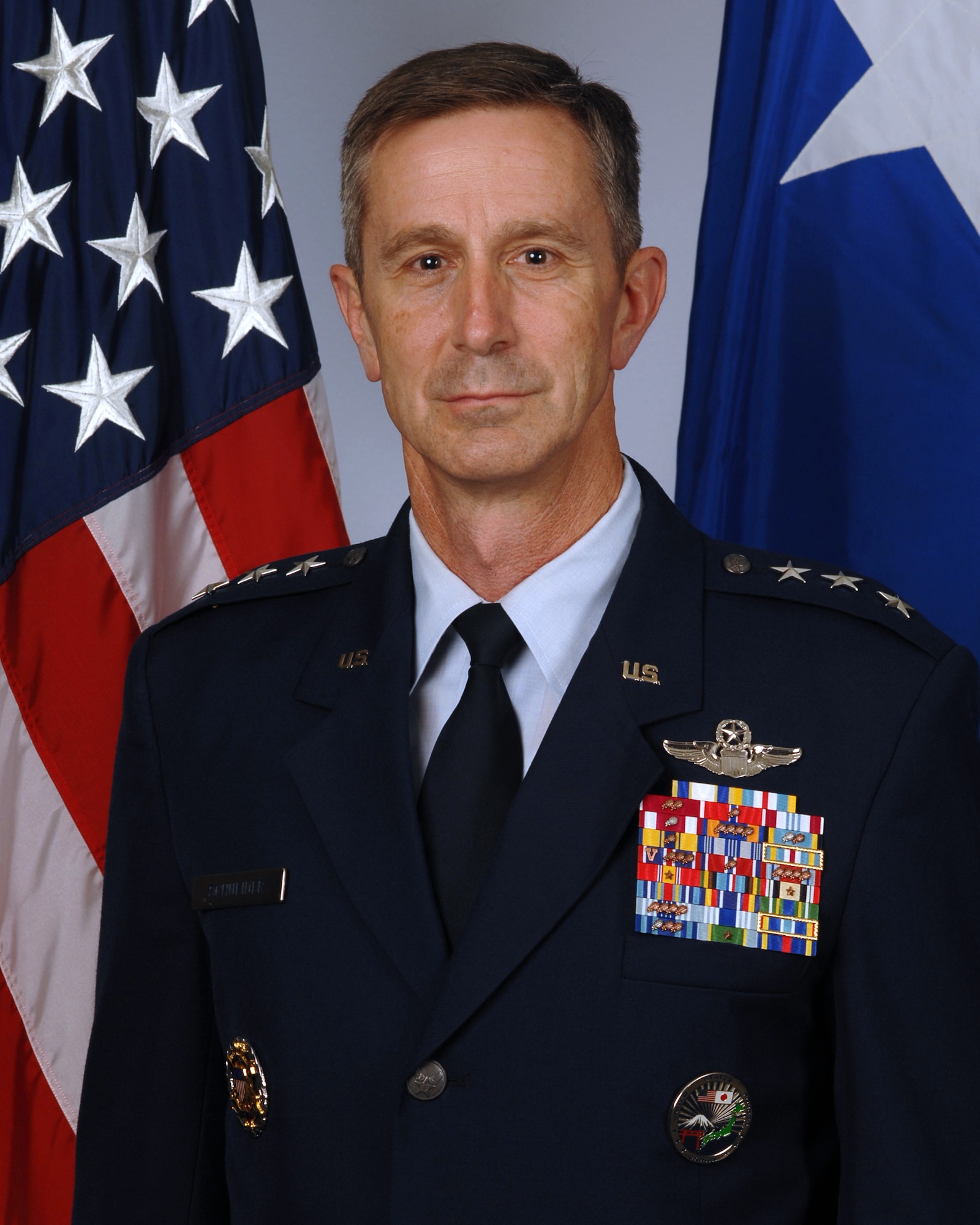 Lt. Gen. Kevin B. Schneider is the Commander, U.S. Forces Japan, and Commander, 5th Air Force, Pacific Air Forces, Yokota Air Base, Japan and is the senior U.S. military representative in Japan.