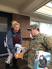 Members of the Rhode Island National Guard go door to door to inform and assist the community after a gas line issue left 7,000 homes in Newport and Middletown without heat on Thursday, January 24, 2019.  The Rhode Island National Guard was part of a multi-agency response to the incident after the Governor declared a state of emergency.  The RING went door to door to check on the health and welfare of the affected communities and keep them up to date as the repairs to the system progressed.  (U.S. Army National Guard photo by Capt. Mark Incze)