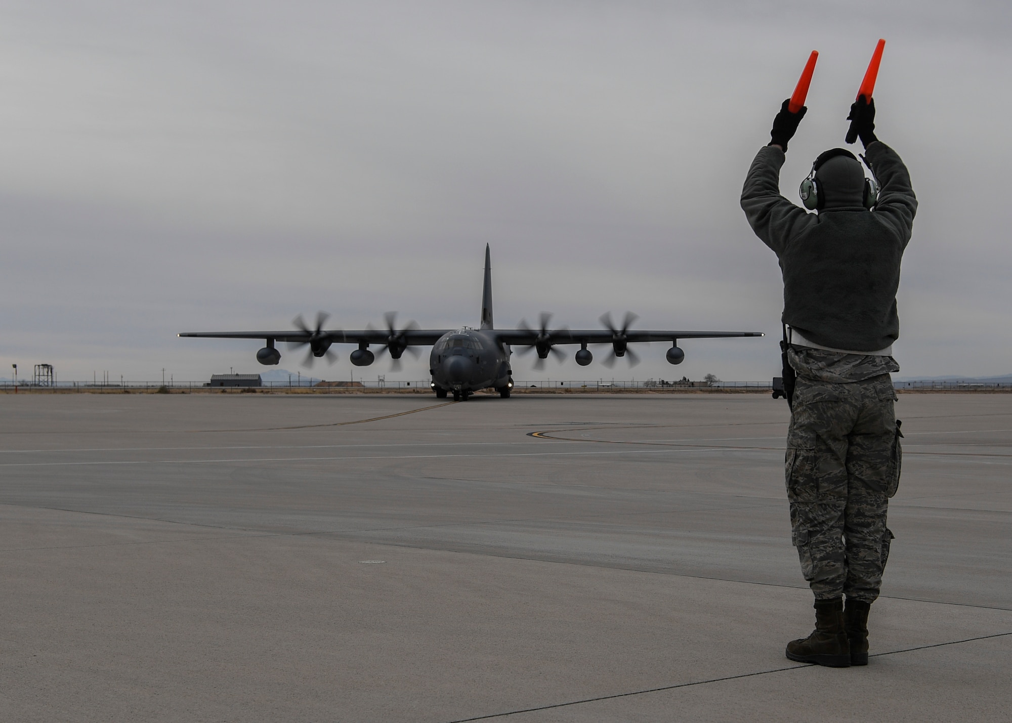 Airmen perform maintenance on aircraft.
