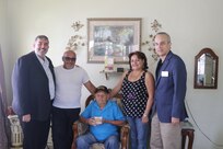 Replica of Congressional Gold Medal presented to Borinqueneer in Aibonito, PR