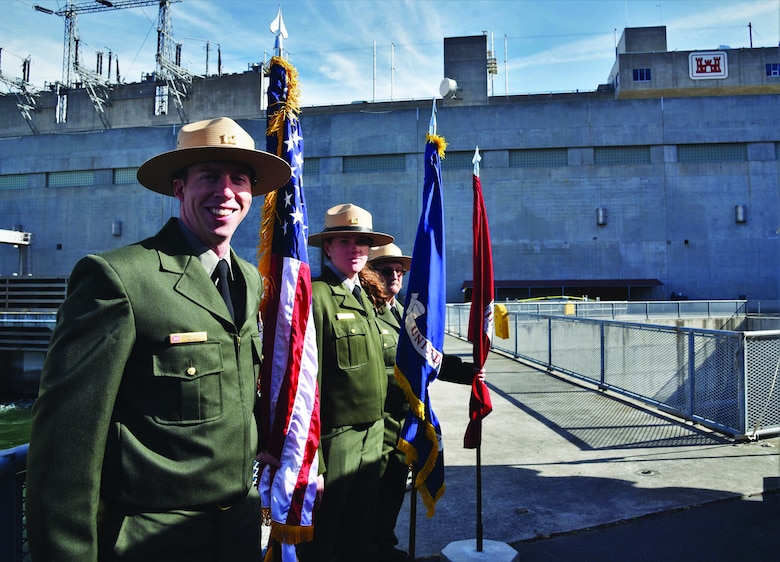 Park rangers from other Corps locations joined the John Day rangers to help commemorate the event.