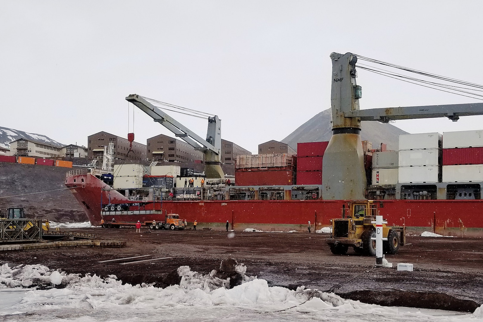 Military Sealift Command-chartered MV Ocean Giant Arrives in Antarctica as Part of Operation Deep Freeze