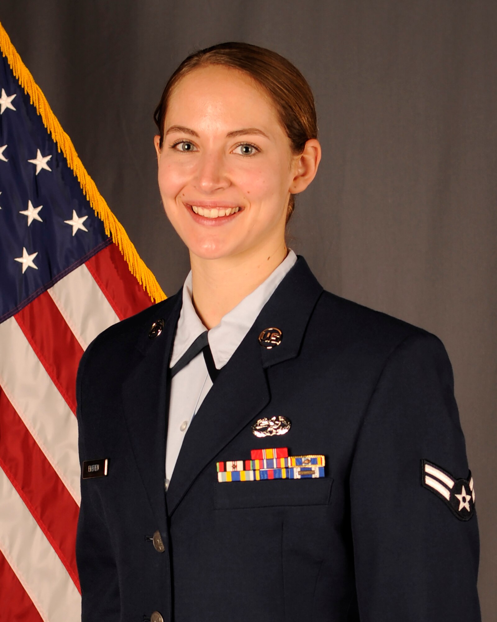 Airman 1st Class, Charlotte Ekeren, 114th Maintenance Squadron munitions specialist, received the South Dakota Air National Guard Outstanding Airmen of the Year award.