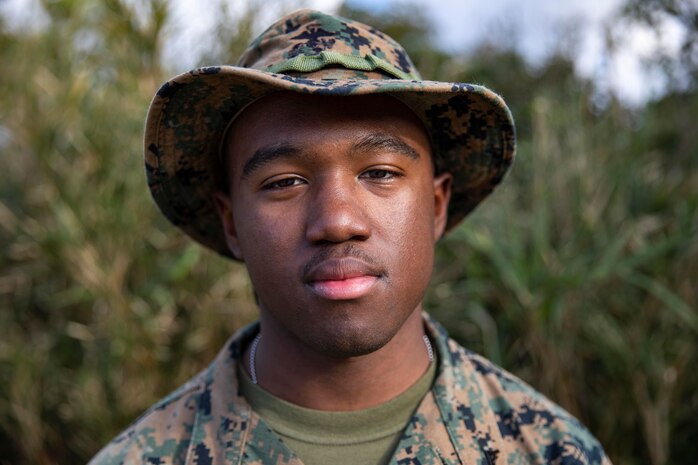 Lance Cpl. Micah McMillian is a network administrator with Networking Platoon, Communications Company, Combat Logistics Regiment 37, 3rd Marine Logistics Group. McMillian is a native of Gilmer, Texas. (U.S. Marine Corps photo by Lance Cpl. Terry Wong)