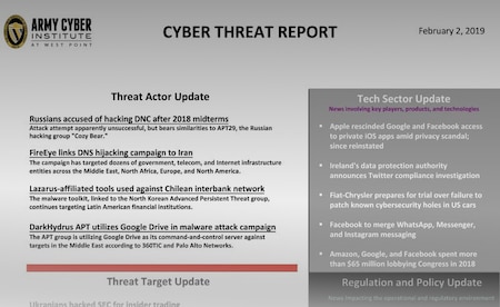 Cyber Threat Report 02 February 2019