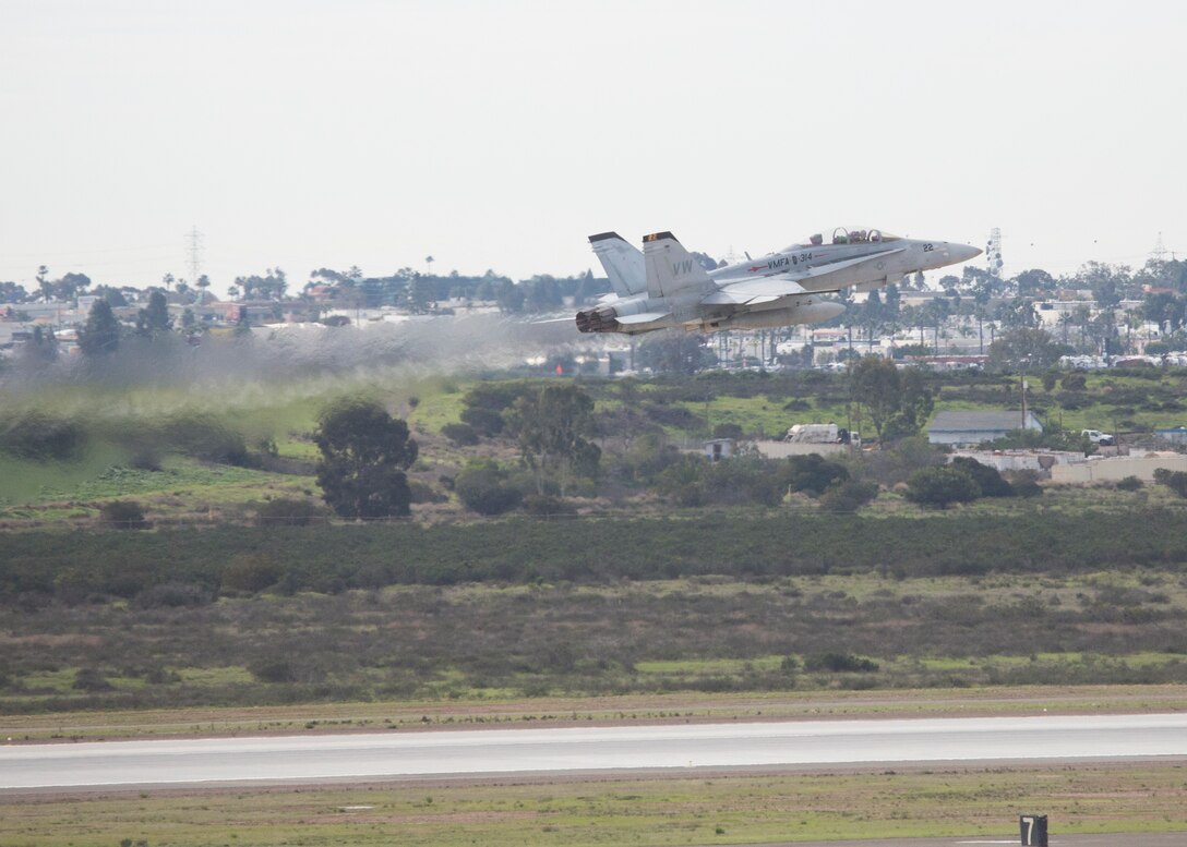 MAG-11 Marines take to the sky in massive aircraft launch