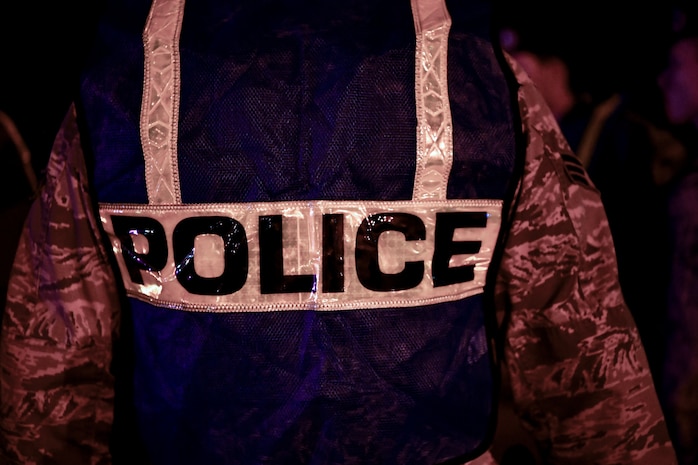 Members of the 628th Security Forces Squadron set up a DUI checkpoint Feb. 3, 2019, at Joint Base Charleston, S.C.