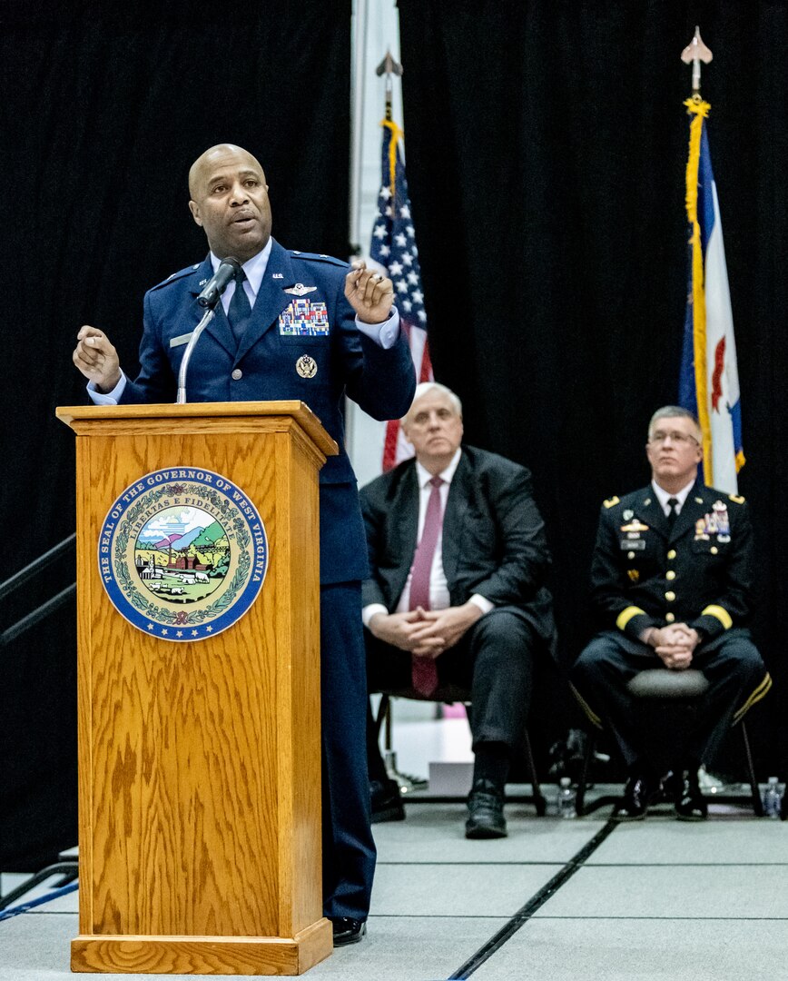 Brig. Gen. Christopher “Mookie” Walker assumed command of the West Virginia Air National Guard from Brig. Gen. Paige P. Hunter during a formal change of command ceremony held Feb. 2, 2019, at the 130th Airlift Wing, McLaughlin Air National Guard Base in Charleston.