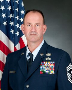 Official photo of Chief Master Sgt. David Stevens. (U.S. Air National Guard photo by Senior Master Sgt. Emily Beightol-Deyerle)