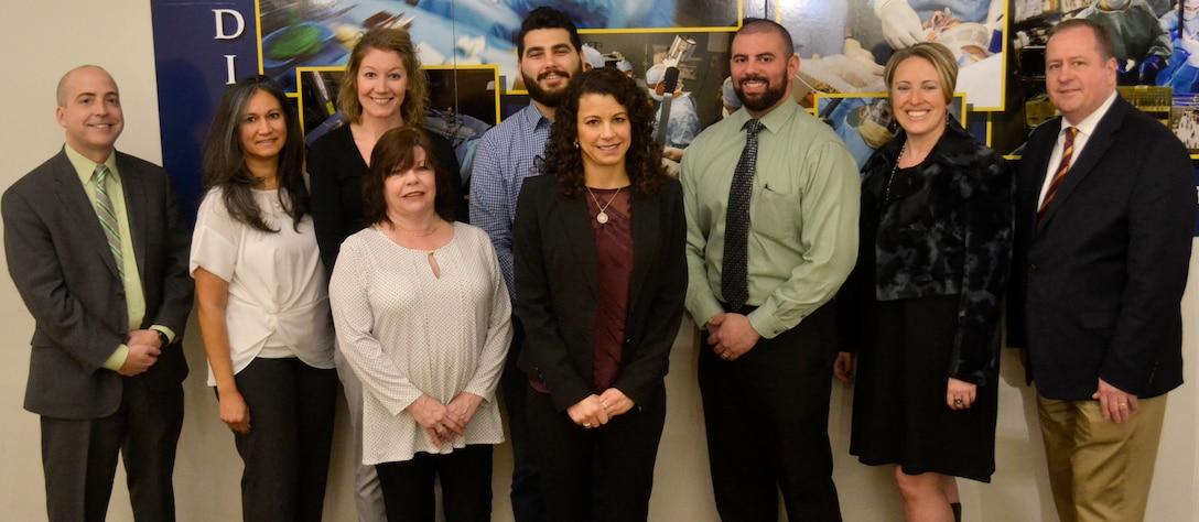 Members of DLA Troop Support Medical supply chain’s Pharmaceutical Manufacturer and Distributor Division pose for a photo with Medical leaders at DLA Troop Support Feb. 7, 2019 in Philadelphia.